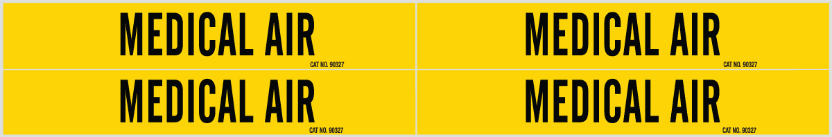 Brady 1 18 X 7 BlackYellow Vinyl Pipe Marker MEDICAL BRD7184-4 for sale online at autumn supply
