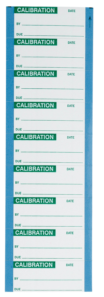 Brady 58 X 1 12 GreenWhite Polyester Label CALIBRATED BRD82592 for sale online at autumn supply