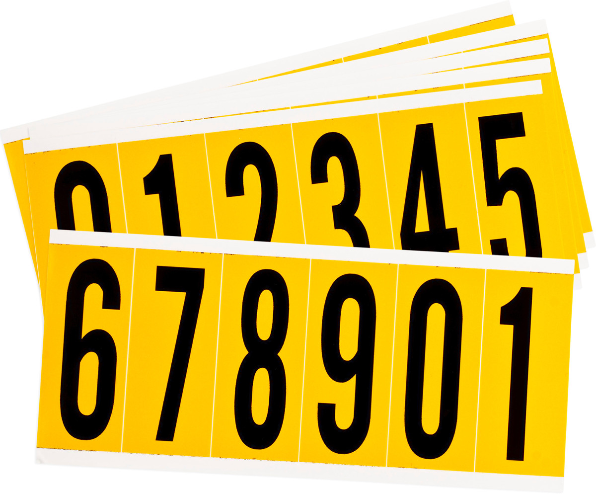 Brady 3 12 X 1 12 BlackYellow Vinyl Label 0 9 BRD97607 for sale online at autumn supply