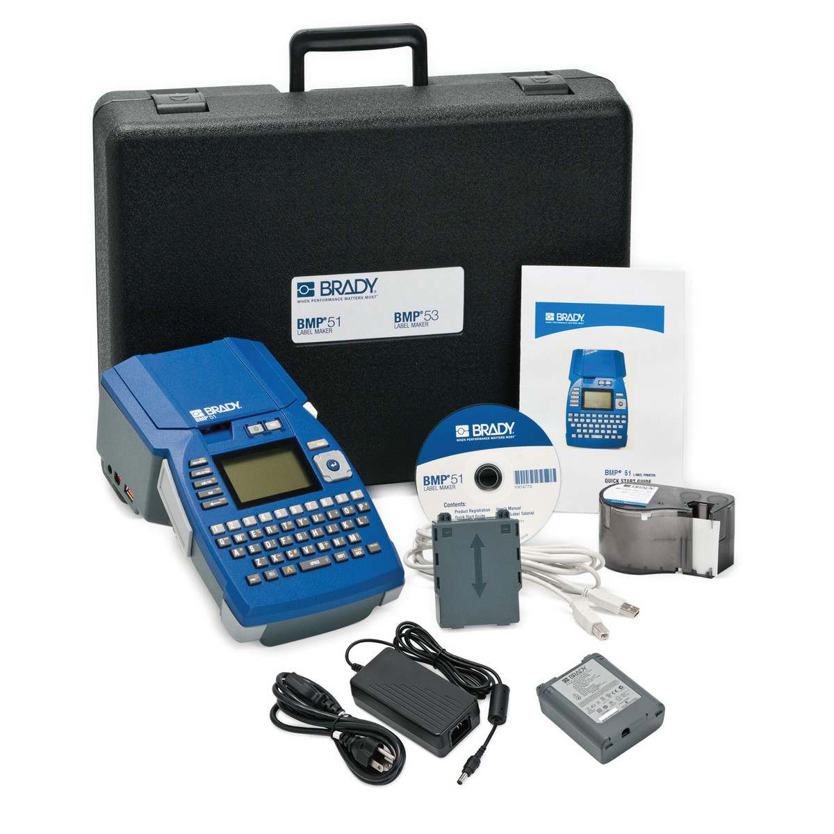 Brady 6 X 6 X 3 35 BlueGray BMP51 Printer BRD139814 for sale online at autumn supply