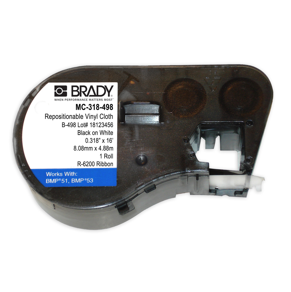Brady 0.318 X 16 Black M Series CleanLift Coated Viny BRD143329 for sale online at autumn supply