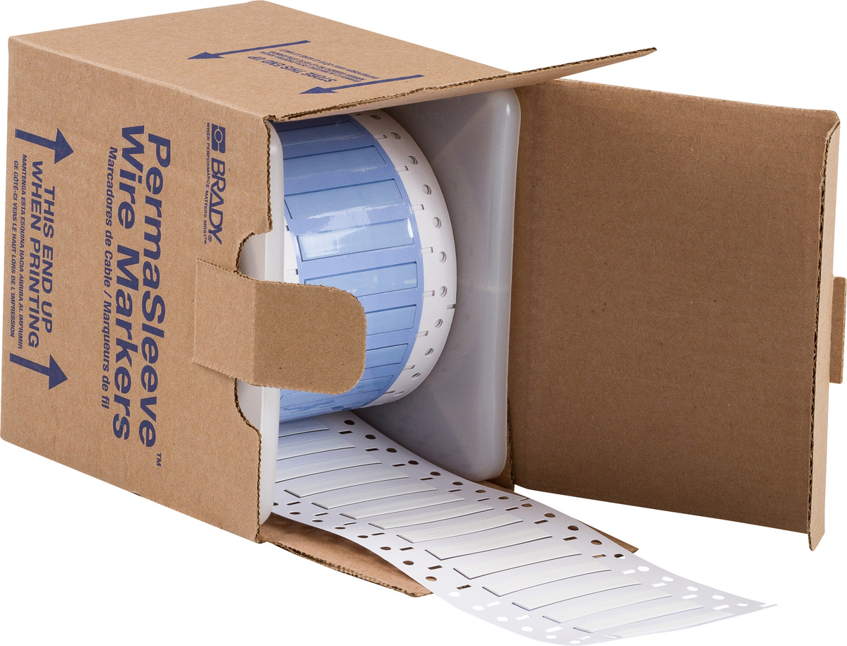Brady 0.187 X 2 White Brady IP PermaSleeve Polyolefin BRD32144 for sale online at autumn supply