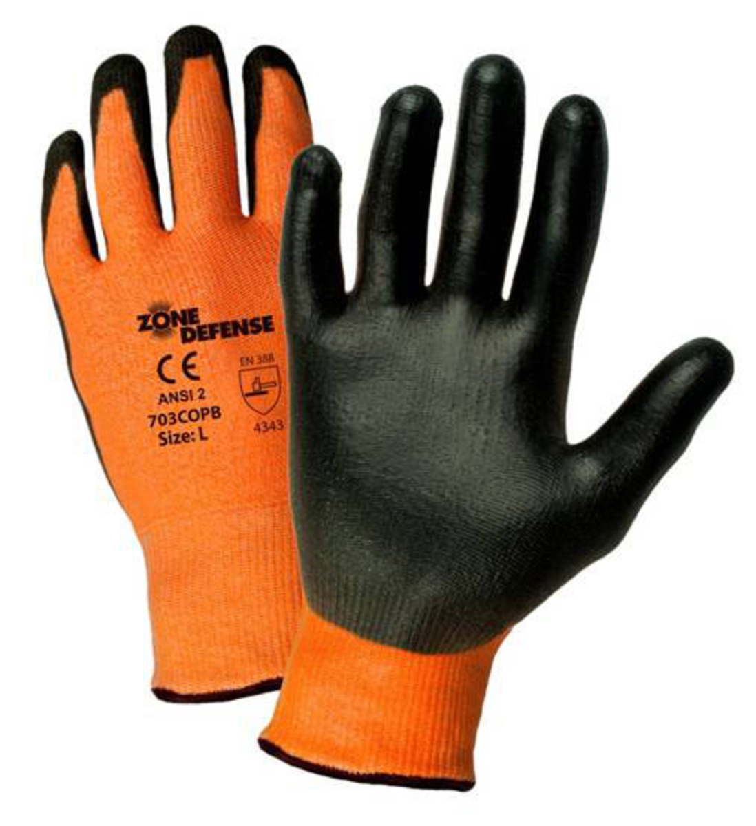 PIP® X-Large Zone Defense® 10 Gauge High Performance Polyethylene Cut Resistant Gloves With Polyurethane Coating