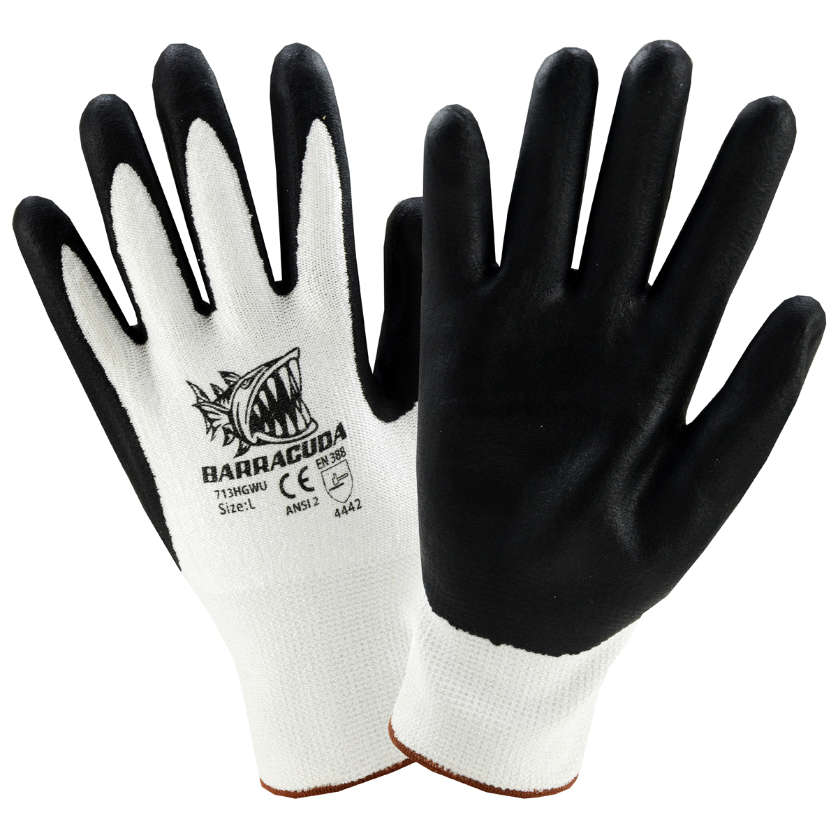 PIP® Large Barracuda® 13 Gauge High Performance Polyethylene And Nylon Cut Resistant Gloves With Nitrile Coating