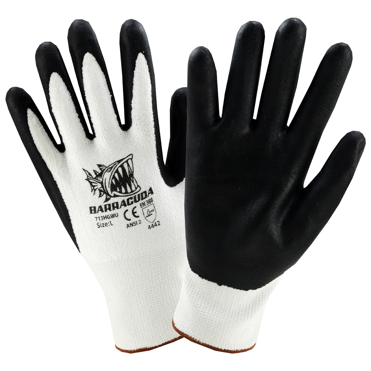 C9, 10 Gauge Cut Resistant White Glove ANSI Cut Level 6 - Sizes XXS-XL