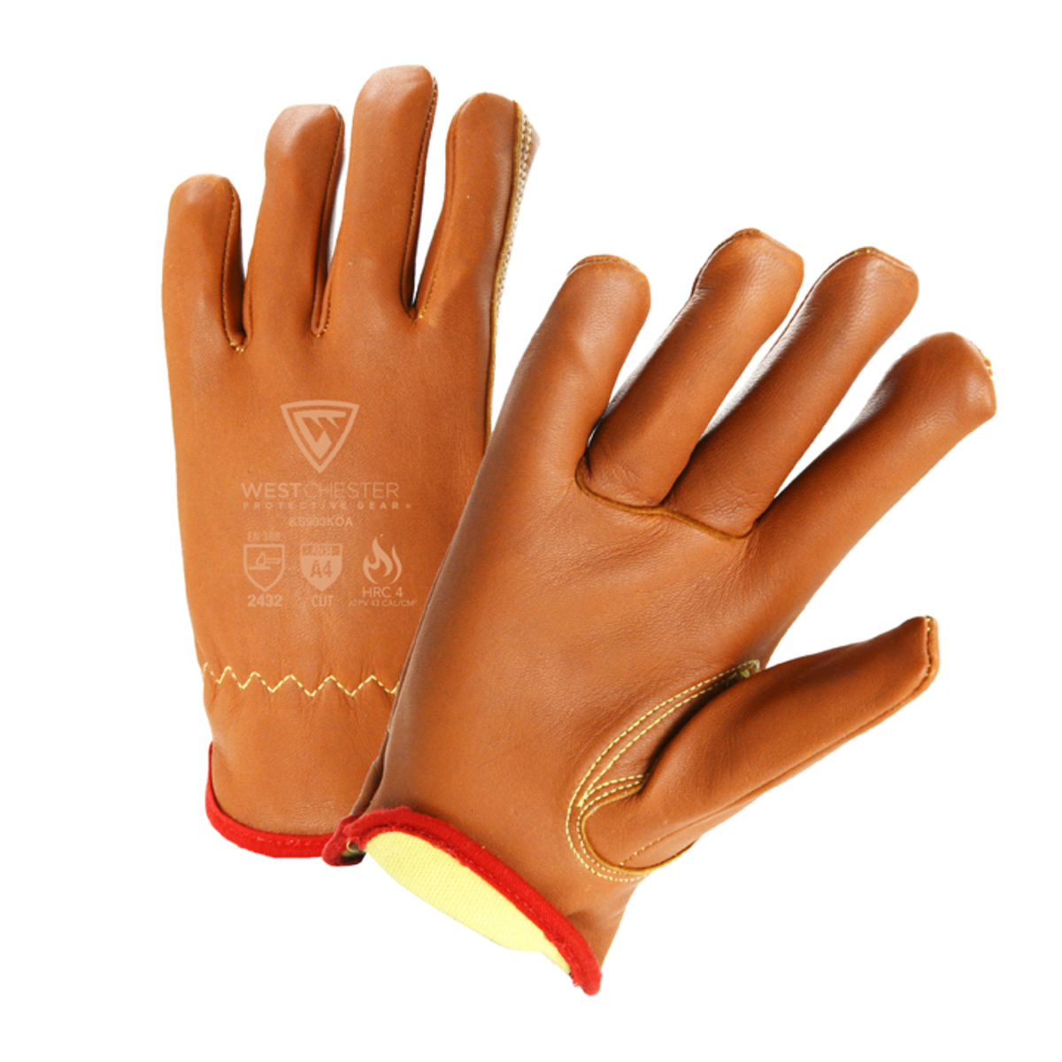 PIP® 2X PIP® Goatskin And Para-Aramid Cut Resistant Gloves With Oil Armor/Aqua Armor Finish Coating