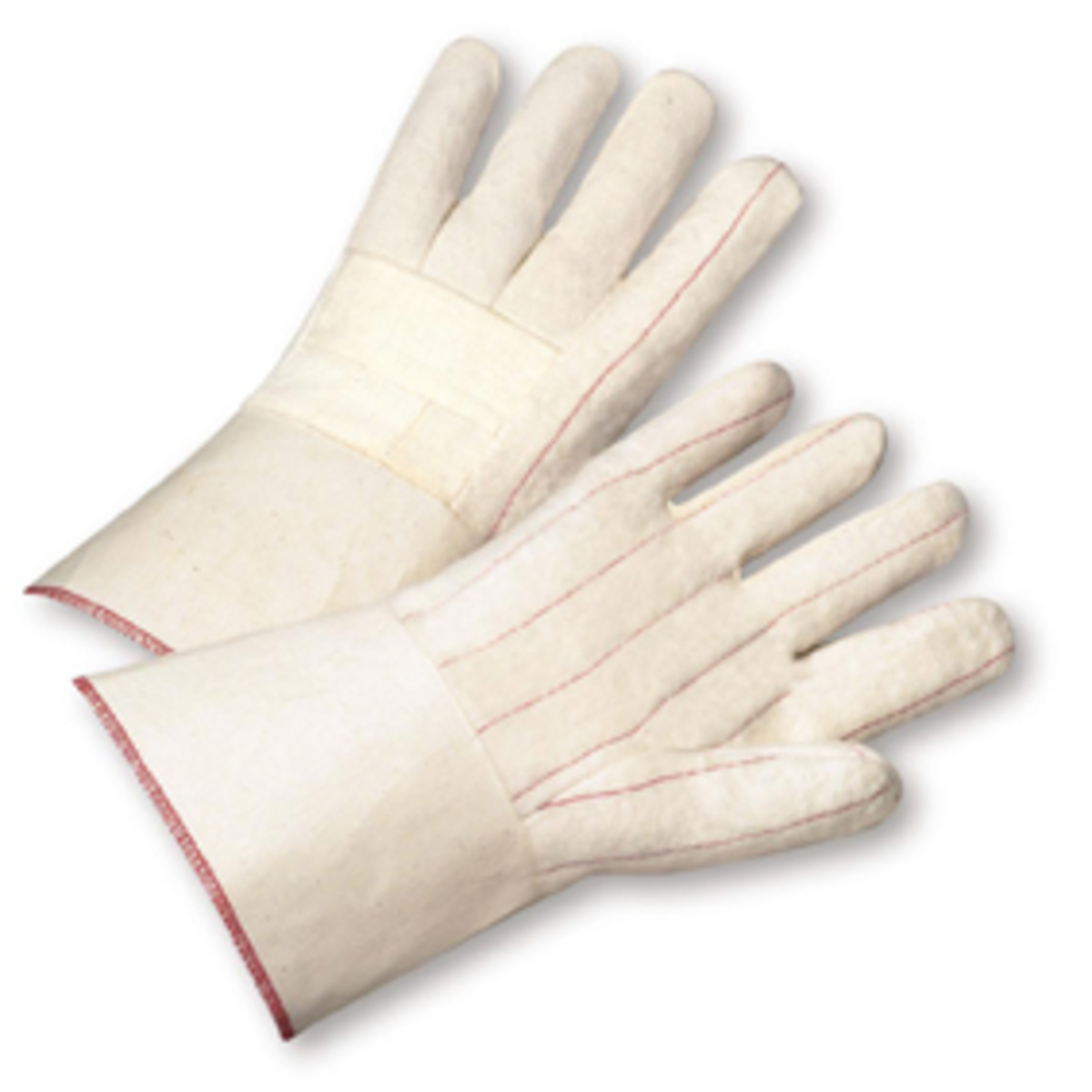 PIP Natural Cotton Hot Mill Gloves with Gauntlet Cuffs PIP7900G for sale online at autumn supply