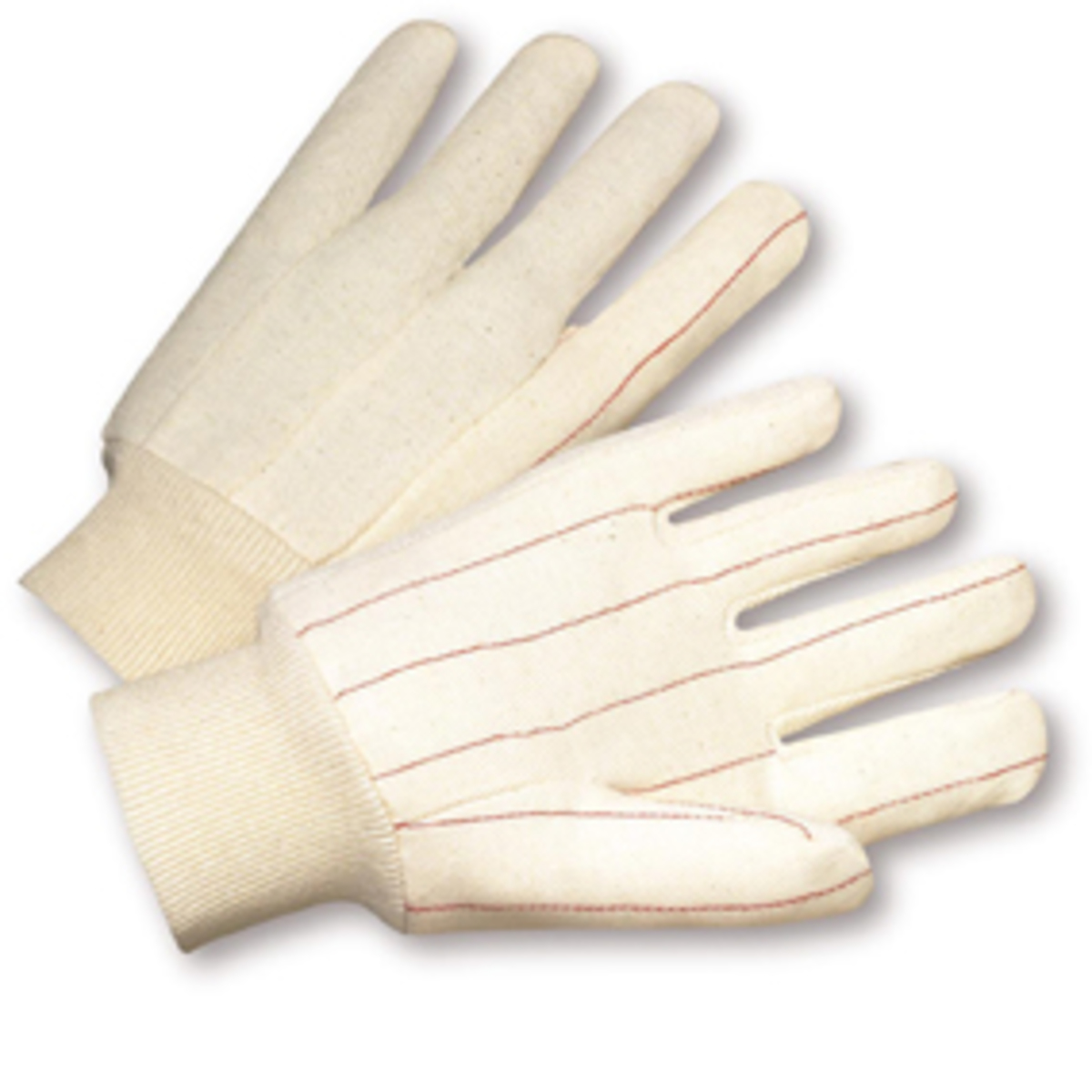 PIP® Ladies Natural Light Weight Cotton Hot Mill Gloves With Knit Wrist