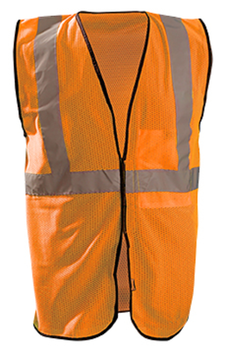 OccuNomix Large - X-Large Hi-Viz Orange Mesh/Polyester Vest