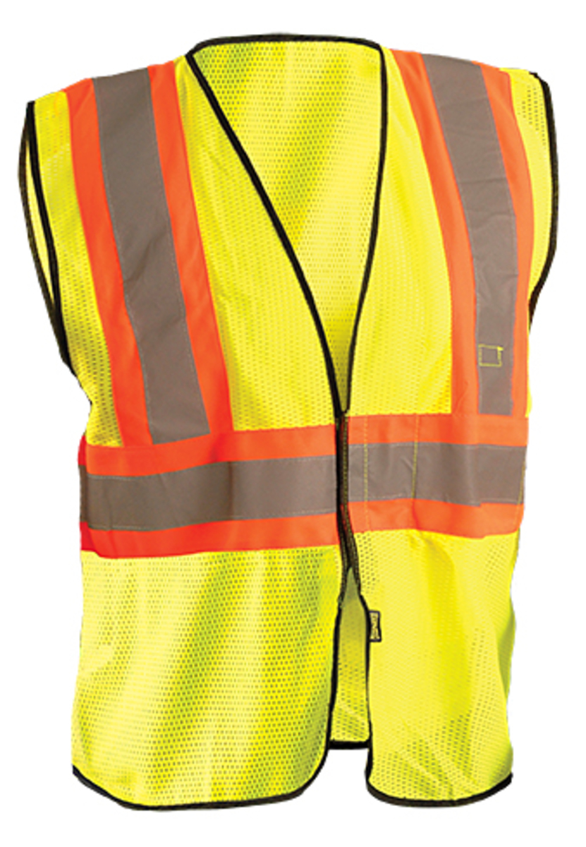 OccuNomix Small - Medium Hi-Viz Yellow Mesh/Polyester Two-Tone Vest