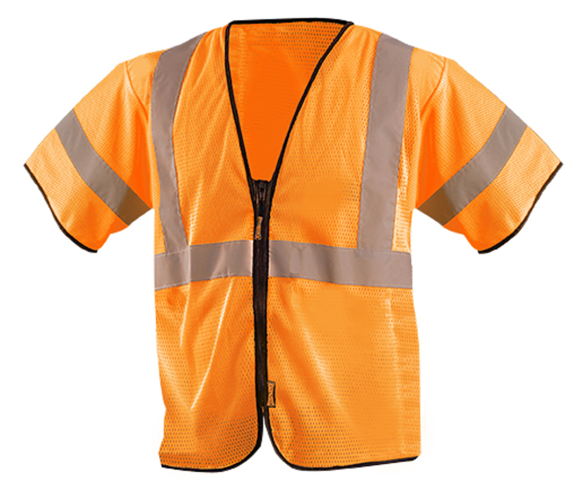 OccuNomix Large - X-Large Hi-Viz Orange Mesh/Polyester Vest