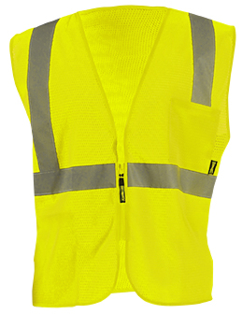 OccuNomix HiViz Yellow MeshPolyester Vest OCCECO-IMZ-Y3X for sale online at autumn supply
