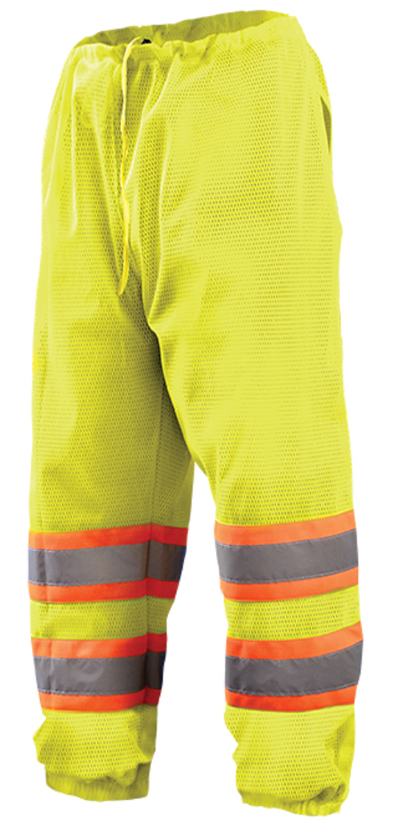 OccuNomix 2X - 4X Hi-Viz Yellow Mesh/Polyester Pants