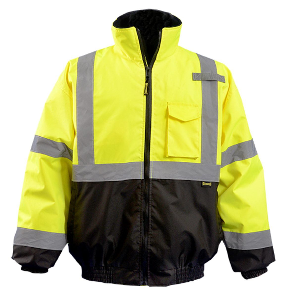 OccuNomix 4X Hi-Viz Yellow Polyester Bomber Jacket