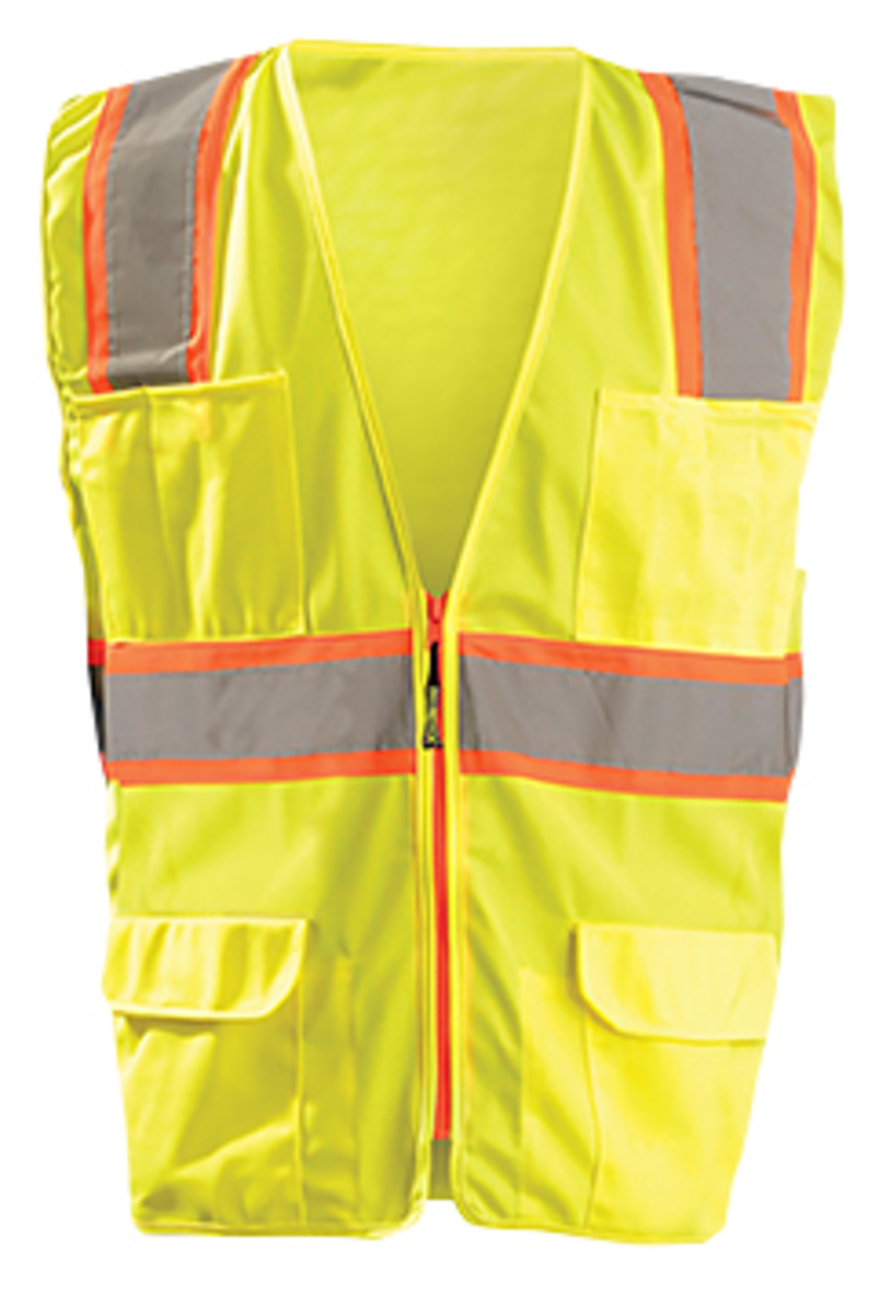 OccuNomix 5X Hi-Viz Yellow Polyester Vest