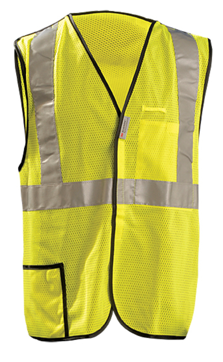 OccuNomix Large Hi-Viz Yellow Mesh/Polyester Break-Away Vest