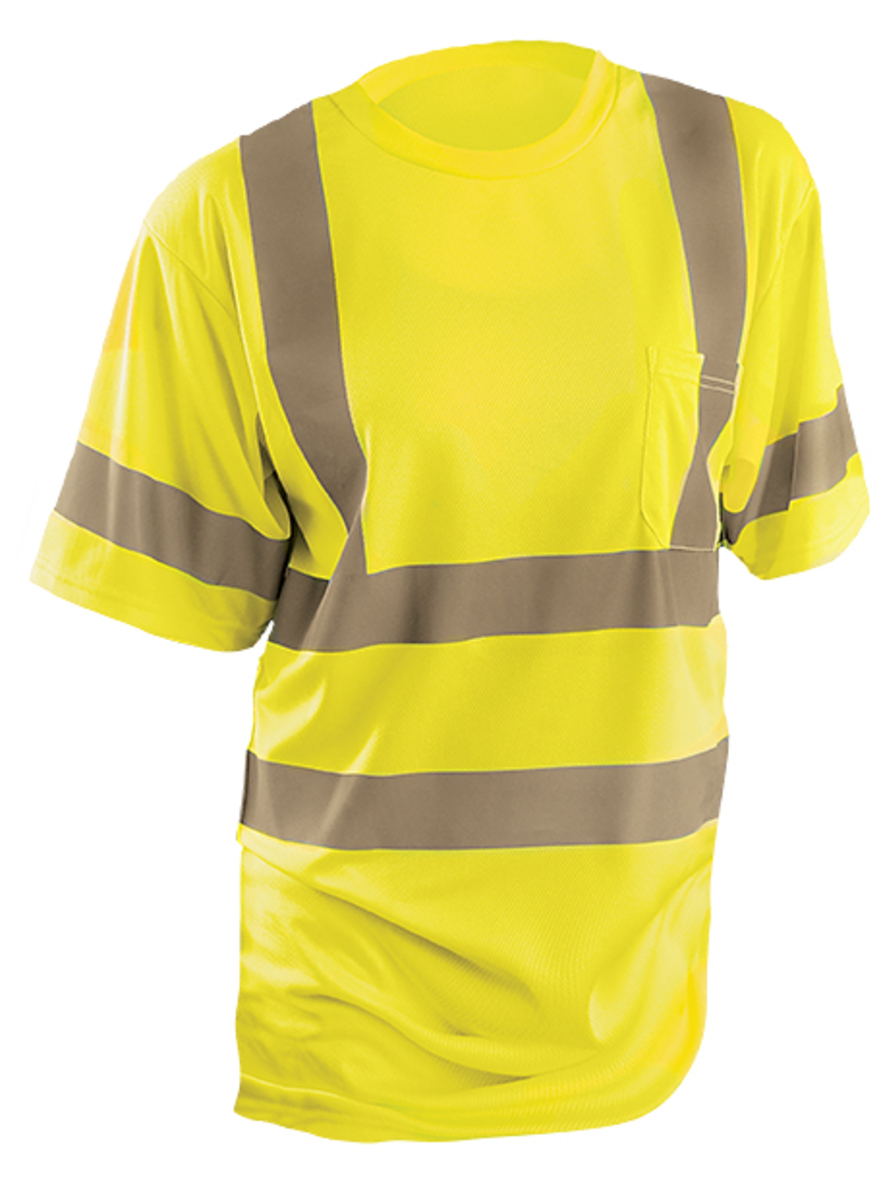 OccuNomix Large Hi-Viz Yellow Polyester T-Shirt
