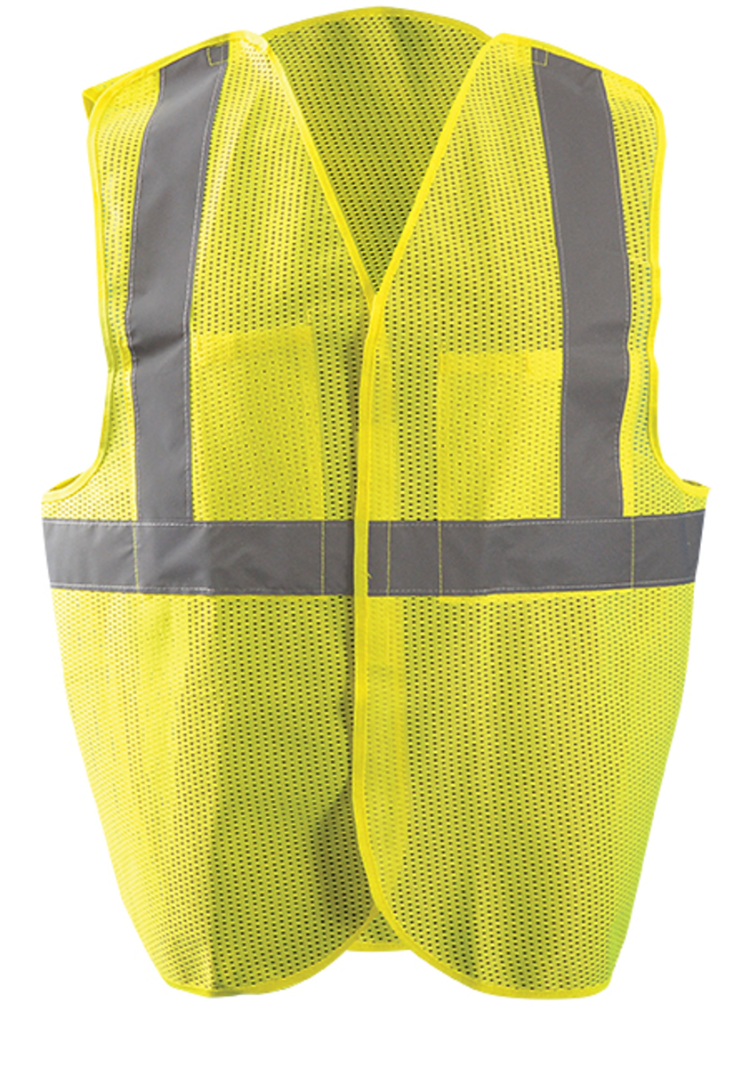 OccuNomix 2X - 3X Hi-Viz Yellow Mesh/Polyester Break-Away Vest