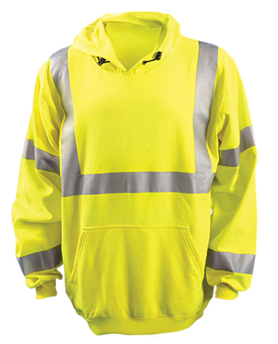 OccuNomix Medium Hi-Viz Yellow Cotton/Modacrylic/Polyester Sweatshirt OccuNomix Medium Hi-Viz Yellow Cotton/Modacrylic/Polyester Sweatshirt