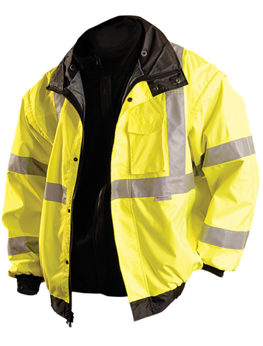OccuNomix 5X Yellow PU Coating Fleece/Polyester Jacket