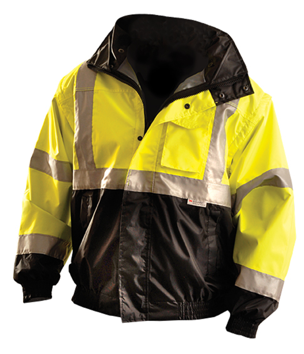 OccuNomix HiViz Yellow 4-Way Polyester Black Bottom OCCTJBJ-BY5X for sale online at autumn supply