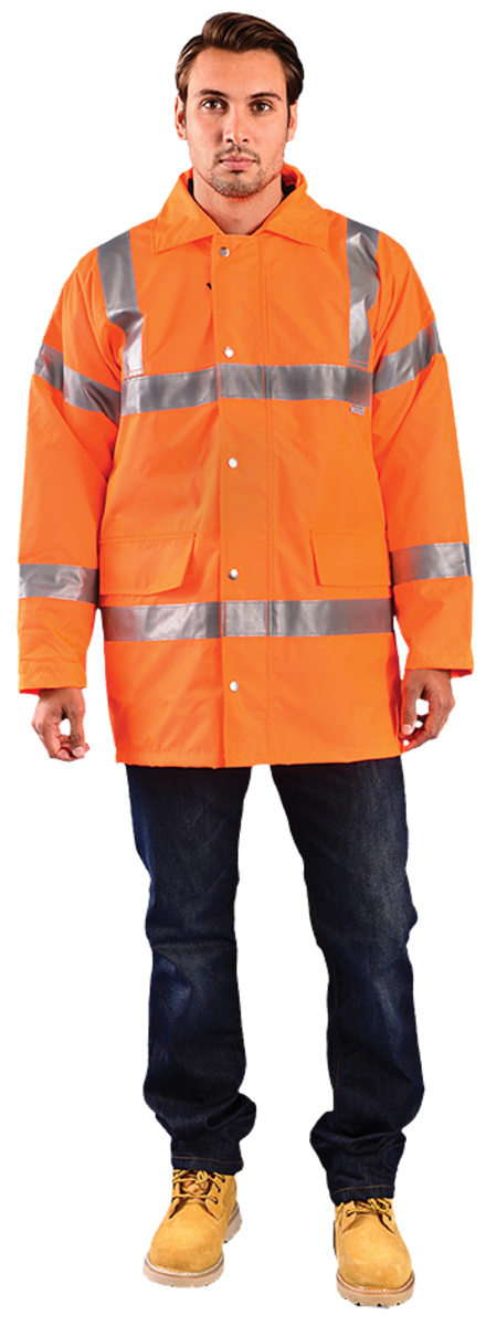OccuNomix Large Hi-Viz Orange Polyester 5-in-1 Jacket