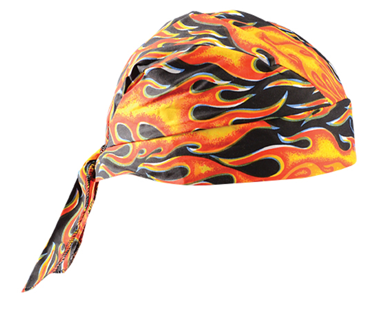 OccuNomix Big Flames Tuff Nougies® Cotton Doo Rag Bandana