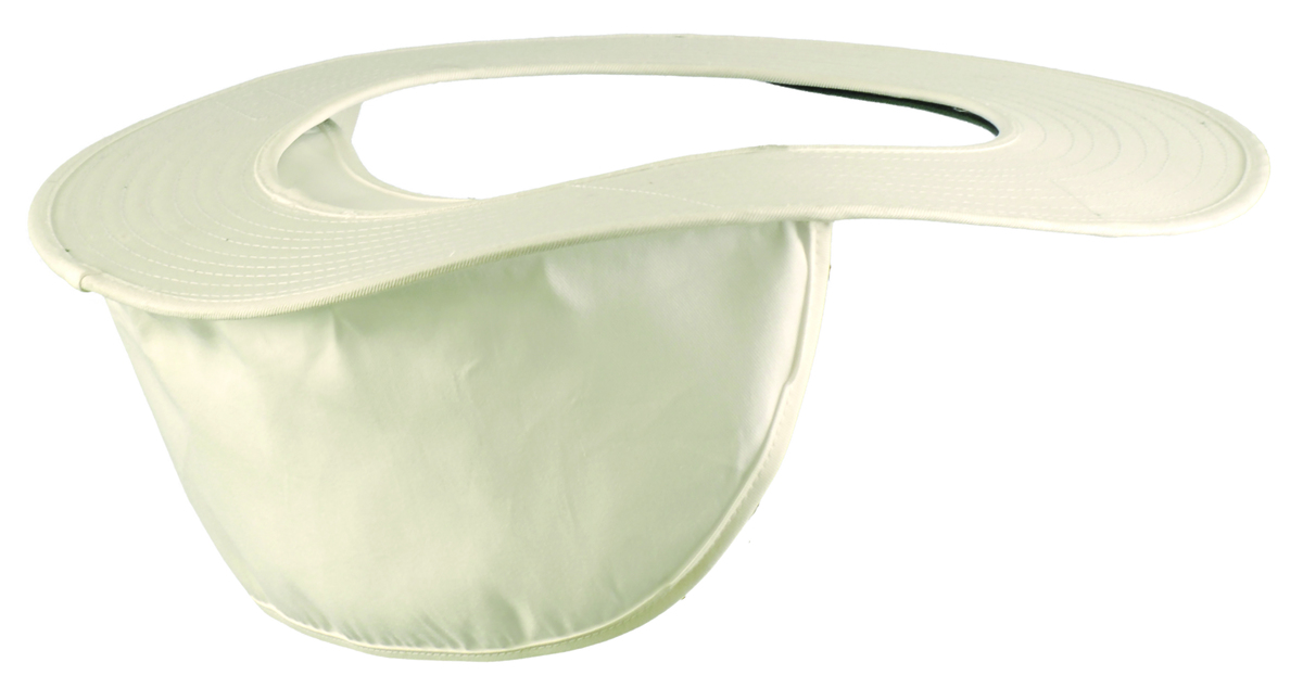OccuNomix White PolyesterCotton Hard Hat Shade Neck P OCC898-008 for sale online at autumn supply