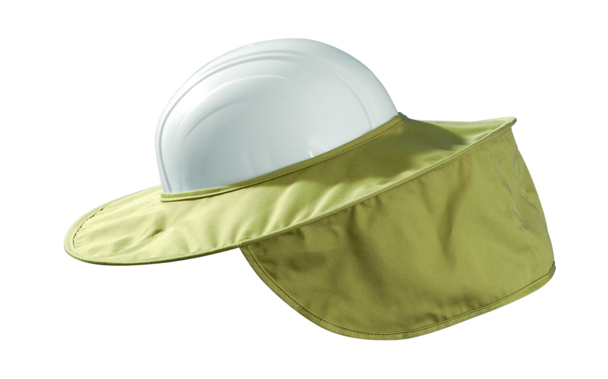OccuNomix Khaki Cotton/Twill Hard Hat Shade Neck Protector
