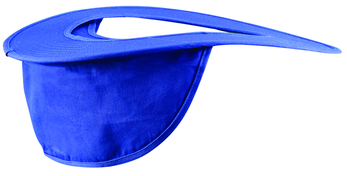 OccuNomix Blue Polyester/Cotton Hard Hat Shade Neck Protector