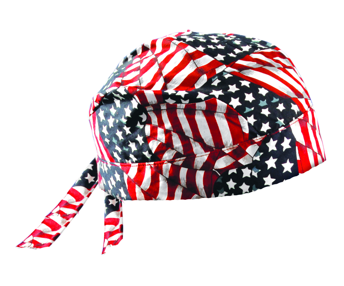 OccuNomix Wavy Flag Tuff Nougies® Cotton Doo Rag Bandana