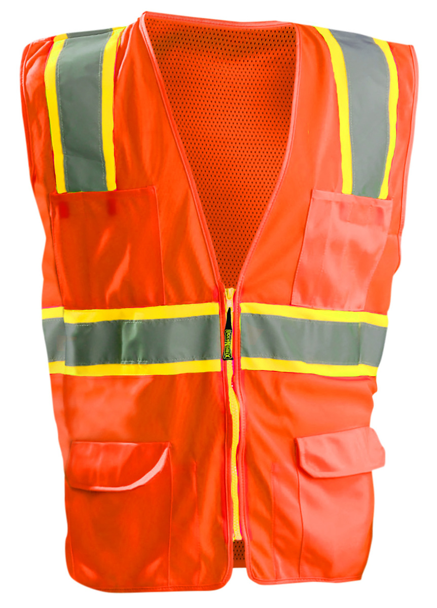 OccuNomix HiViz Orange MeshPolyester Vest OCCATRNSM-O3X for sale online at autumn supply