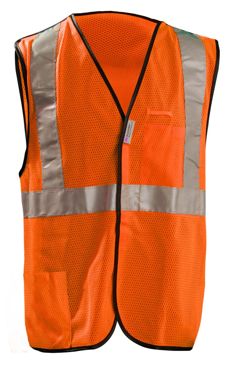 OccuNomix X-Large Hi-Viz Orange Mesh/Polyester Break-Away Vest