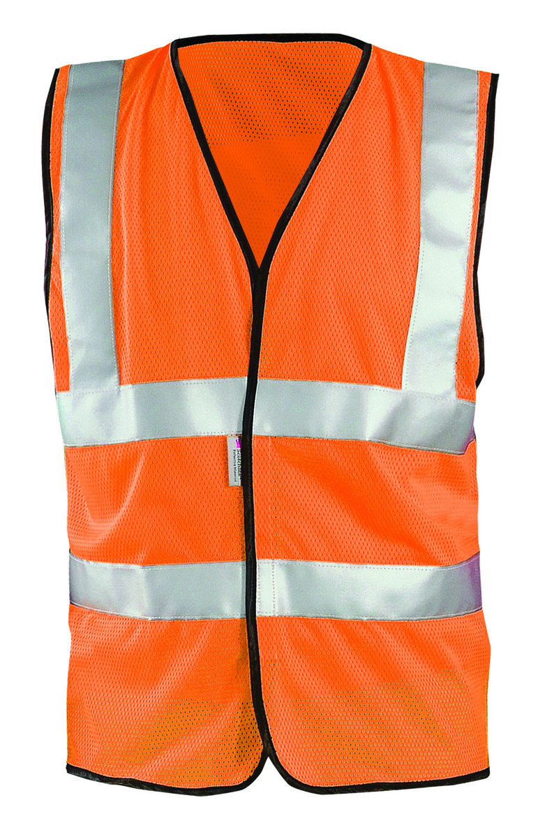 OccuNomix Large Hi-Viz Orange Mesh/Polyester Vest