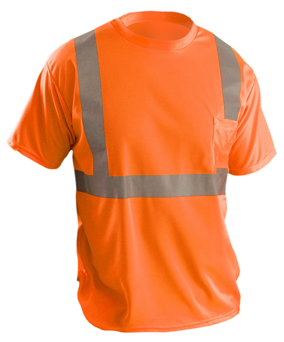 OccuNomix HiViz Orange Polyester TShirt OCCSSETP2B-O3X for sale online at autumn supply