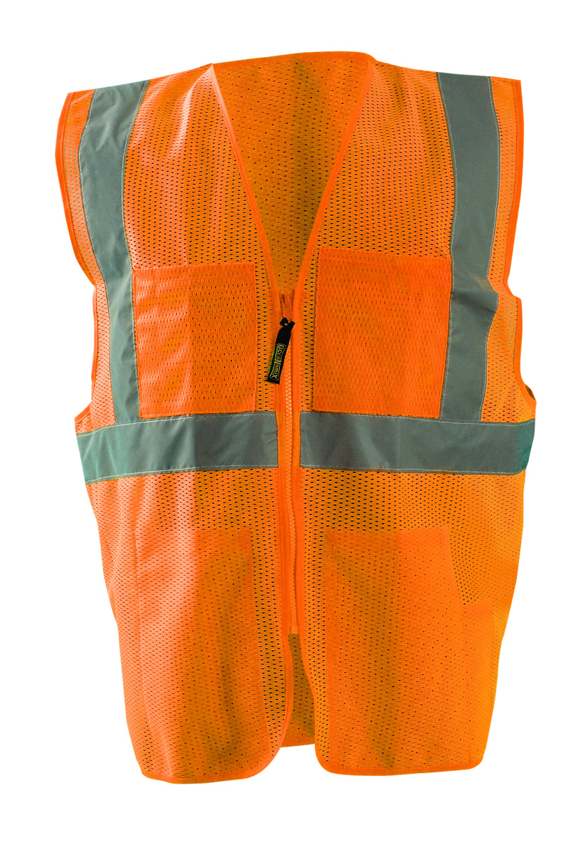 OccuNomix 4X - 5X Hi-Viz Orange Mesh/Polyester Surveyor Vest