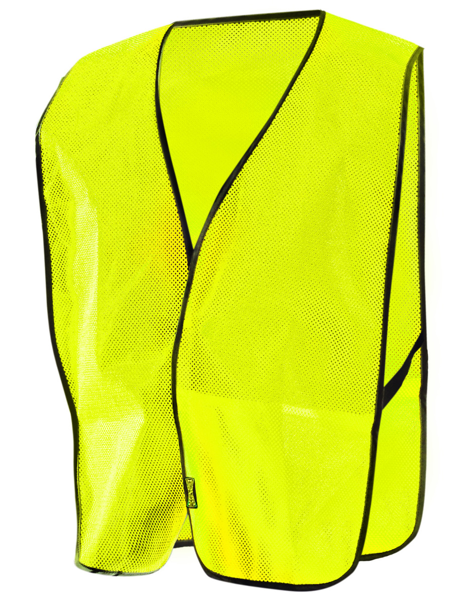 OccuNomix X-Large Hi-Viz Yellow And Yellow Mesh Vest With Front Hook And Loop Closure