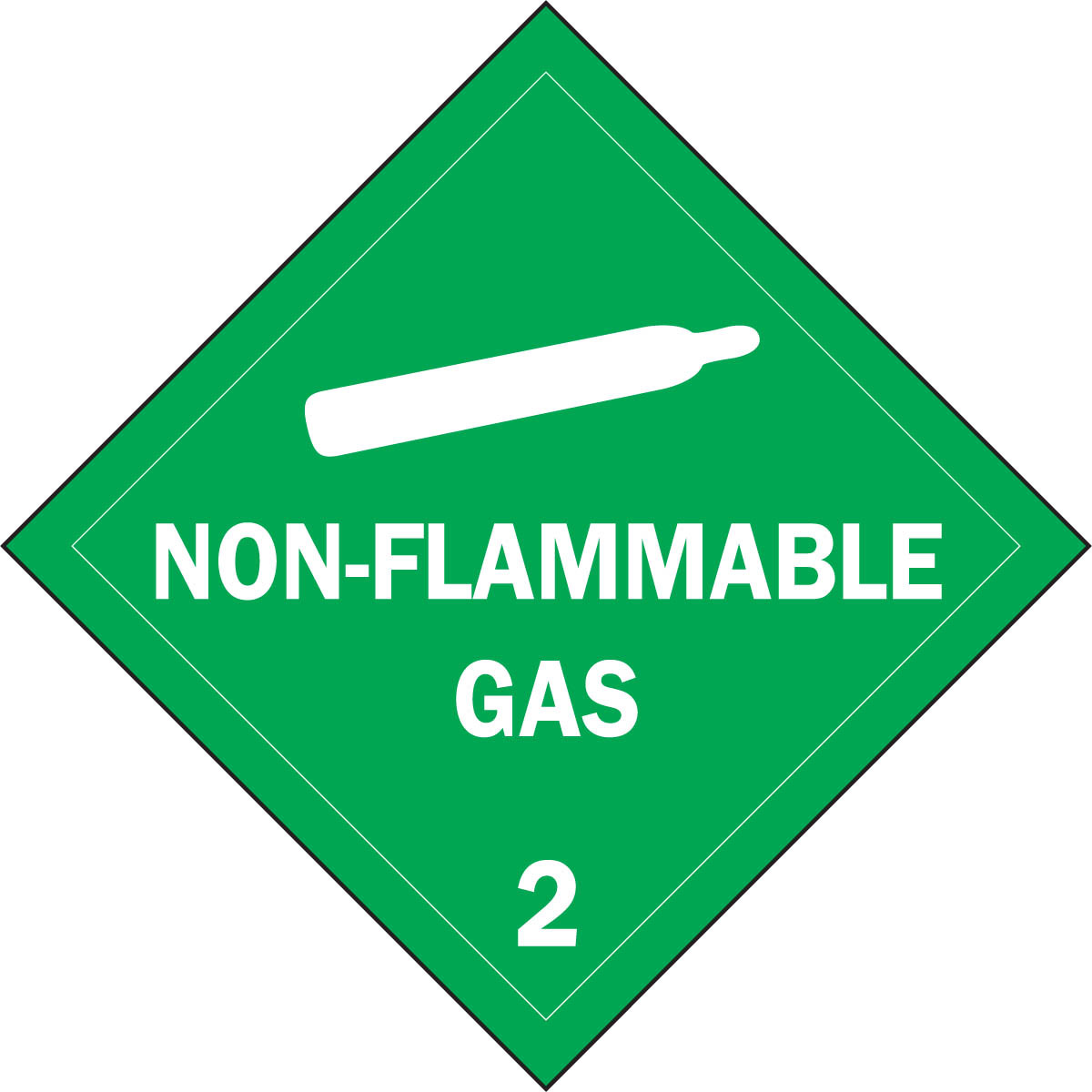 Brady 10 34 X 10 34 WhiteGreen Vinyl Safety Sign BRD63407 for sale online at autumn supply