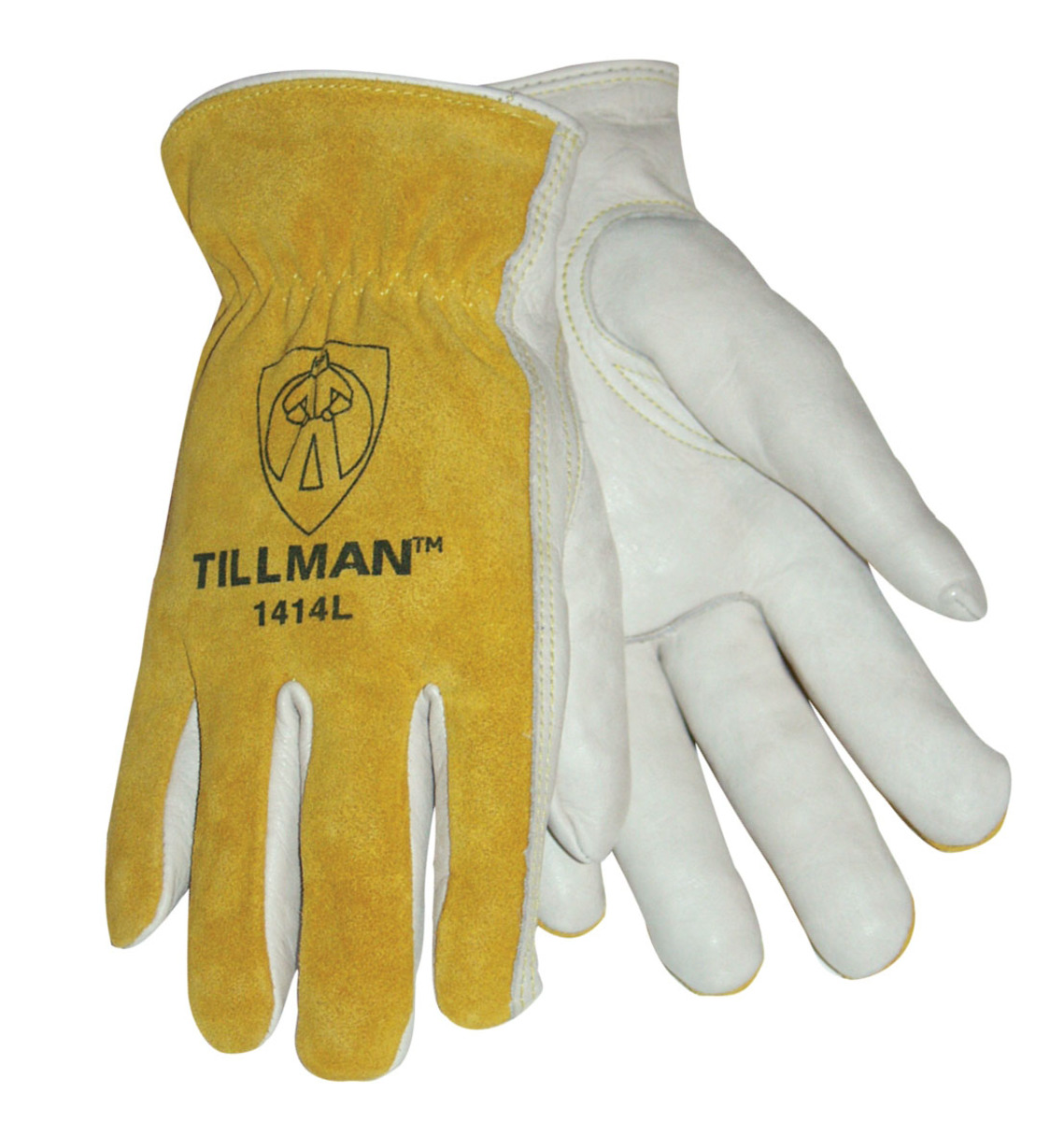 Tillman® Pearl And Bourbon Split Grain/Top Grain Cowhide Unlined Drivers Gloves