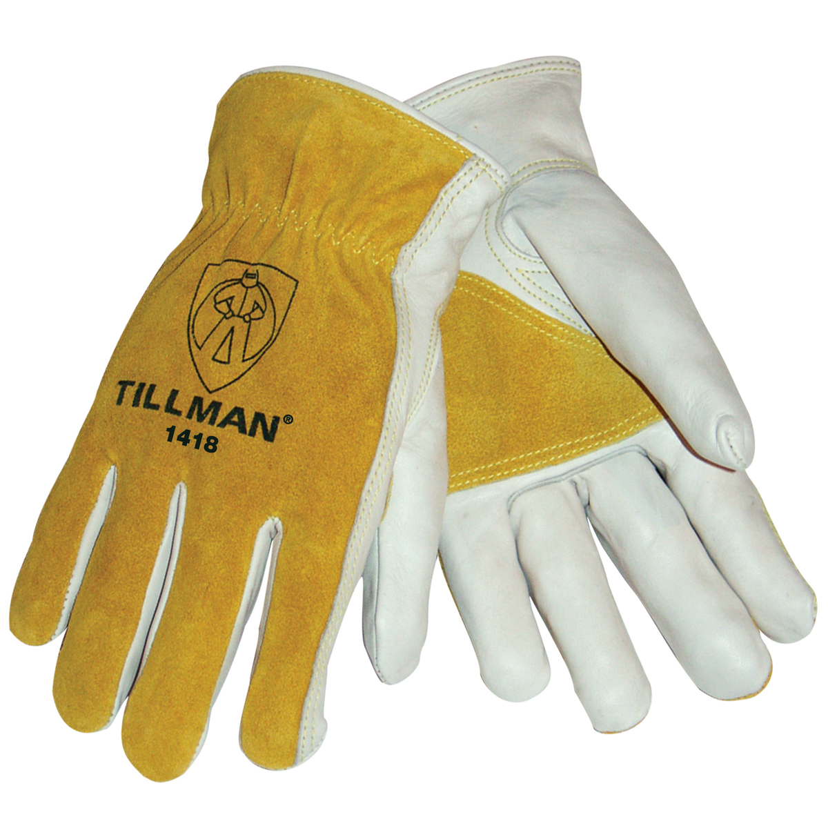 Tillman® Pearl And Bourbon Split Grain/Top Grain Cowhide Unlined Drivers Gloves