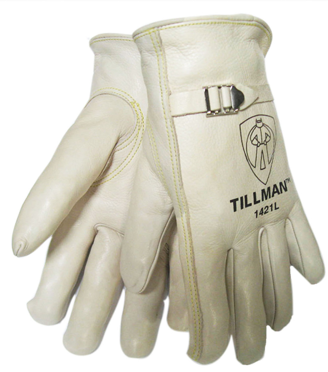 Tillman® Medium Pearl Premium Top Grain Cowhide Unlined Drivers Gloves