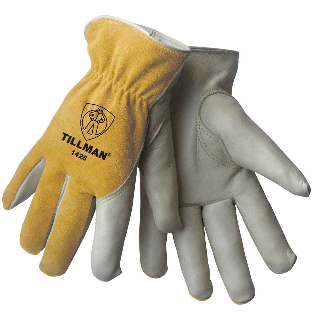 Tillman® Pearl And Bourbon Split Grain/Top Grain Cowhide Cotton Lined Drivers Gloves With DuPont™ Kevlar® Stitching