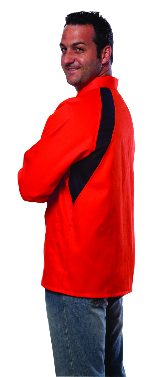 Tillman® Medium Orange Cotton Westex® FR-7A® FREEDOMFLEX™ Flame Resistant Jacket With Snap Front Closure
