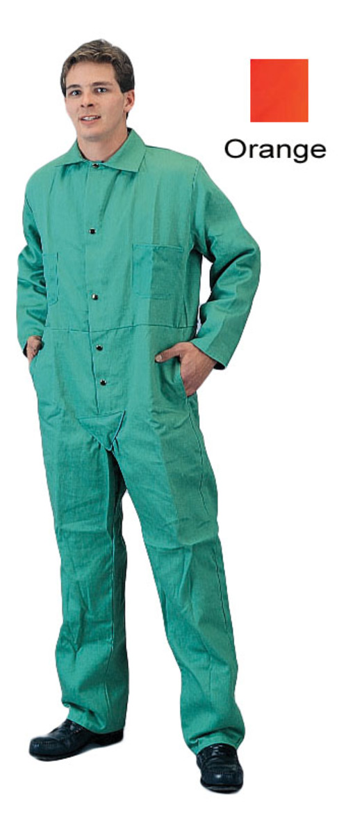 Tillman® 4X Orange Cotton Westex® FR-7A® Flame Resistant Coveralls With Snap Front Closure