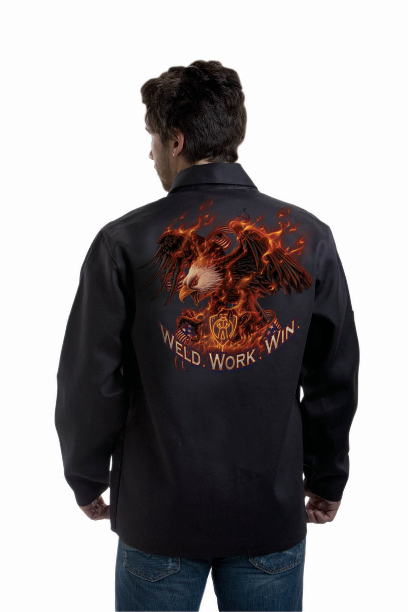Tillman® 3X Black Cotton Westex® FR-7A® Onyx Flame Resistant Jacket With Snap Front Closure And