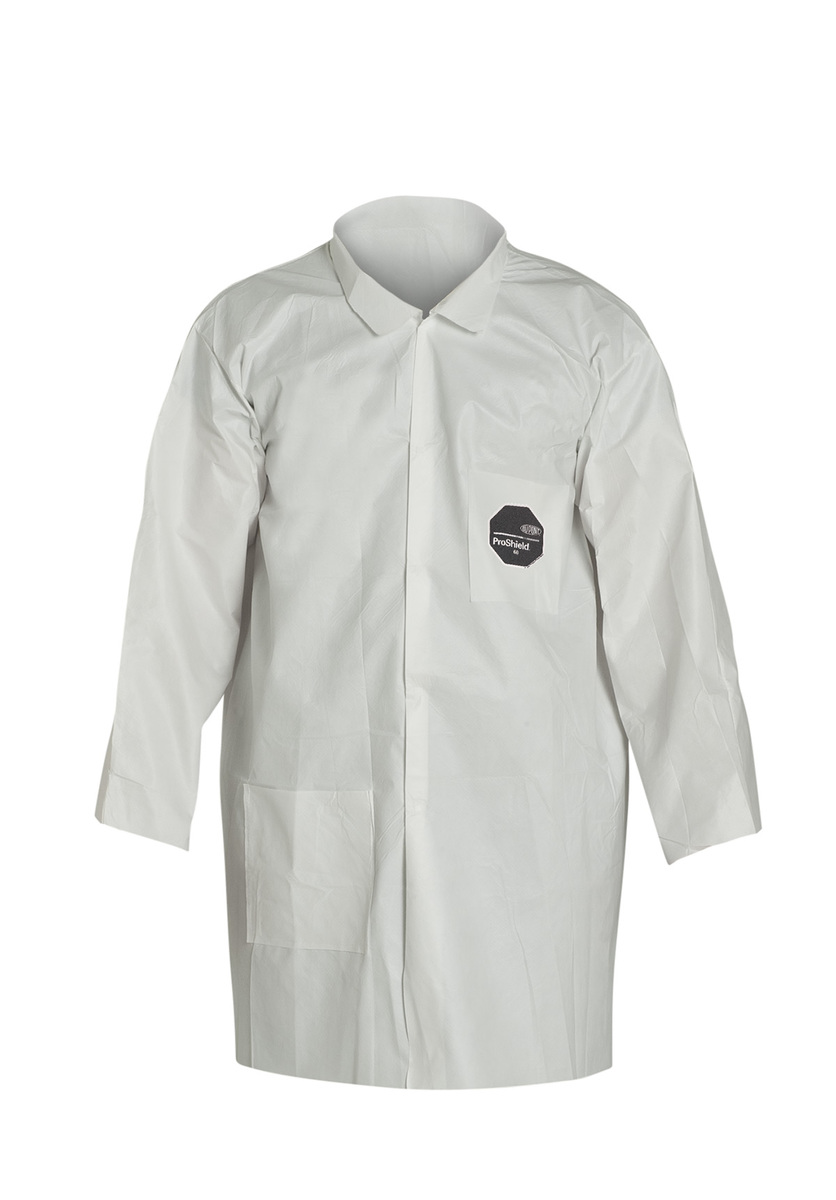 DuPont™ Large White Proshield® 60 NexGen® Disposable Lab Coat (Availability restrictions apply.)