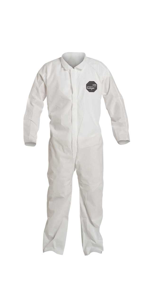 DuPont White ProShield 10 SMS Disposable Coveralls Ca DPPPB120SWH5X00 for sale online at autumn supply