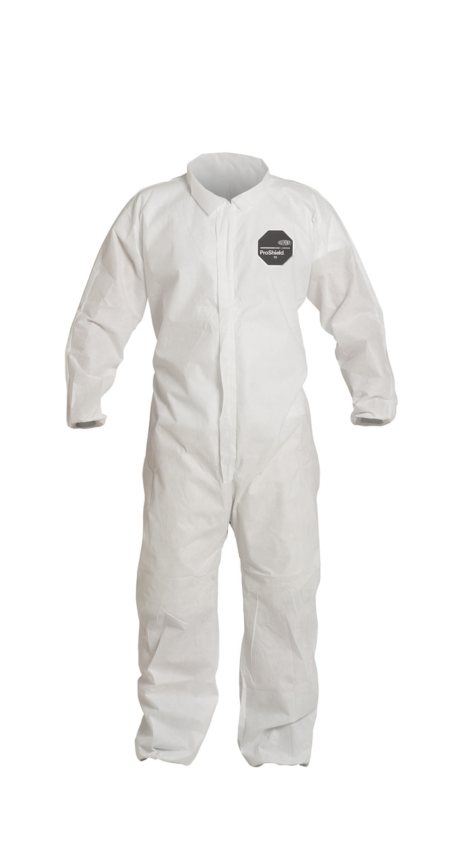 DuPont™ 5X White ProShield® 10 SMS Disposable Coveralls (Availability restrictions apply.)