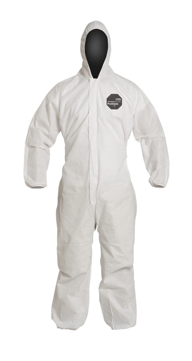 DuPont™ 6X White ProShield® 10 SMS Disposable Coveralls (Availability restrictions apply.)