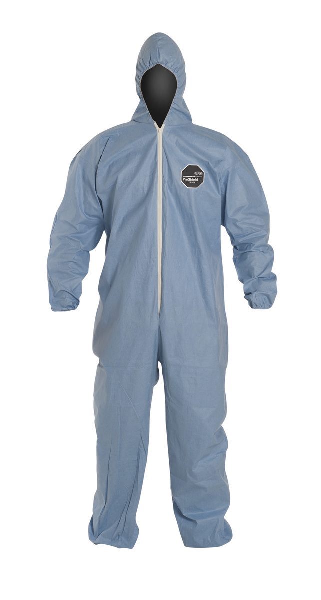 DuPont™ 3X Blue Proshield® 6 SFR Tempro® Disposable Coveralls (Availability restrictions apply.) DuPont™ 3X Blue Proshield® 6 SFR Tempro® Disposable Coveralls (Availability restrictions apply.)